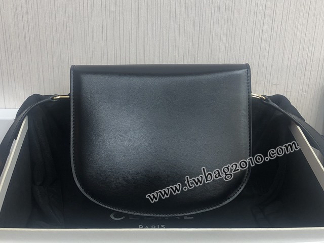 Celine專櫃2023新款凱旋門馬鞍包 賽琳TEEN BESACE TRIOMPHE亮澤牛皮革手袋 sldj2288